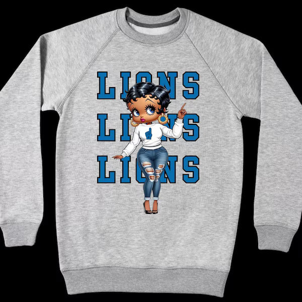LIONS STACKED BETTY BOOP