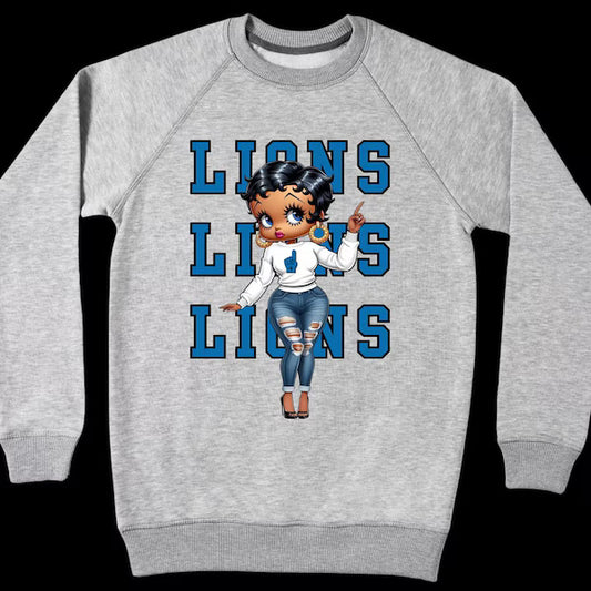 LIONS STACKED BETTY BOOP