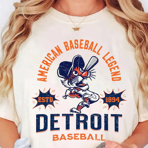 American Baseball Detroit DTF transfer