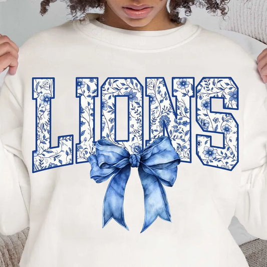 LIONS with coquette Bow