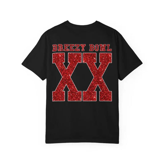Breezy Bowl XX red faux glitter (back)