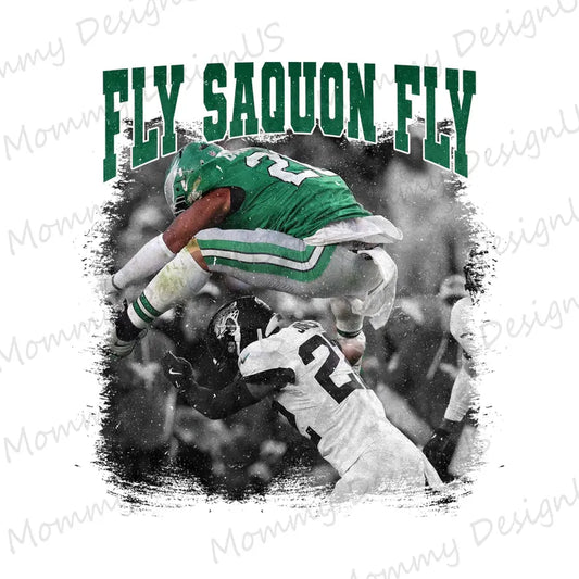 Fly saquon fly dtf transfer