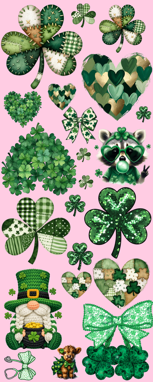 Pre-made St. Patrick's Day #2 gang sheet 16x40