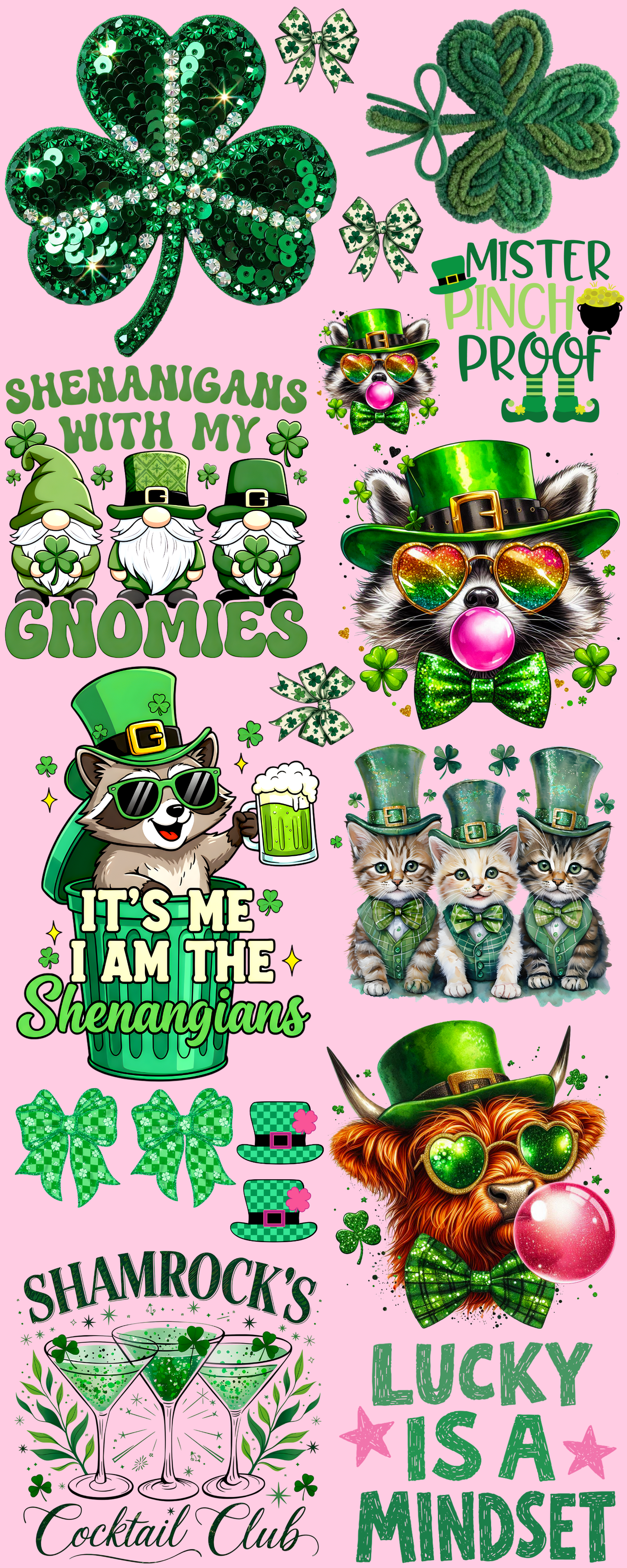 Pre-made St. Patrick's Day #3 gang sheet 16x40 (Copy)