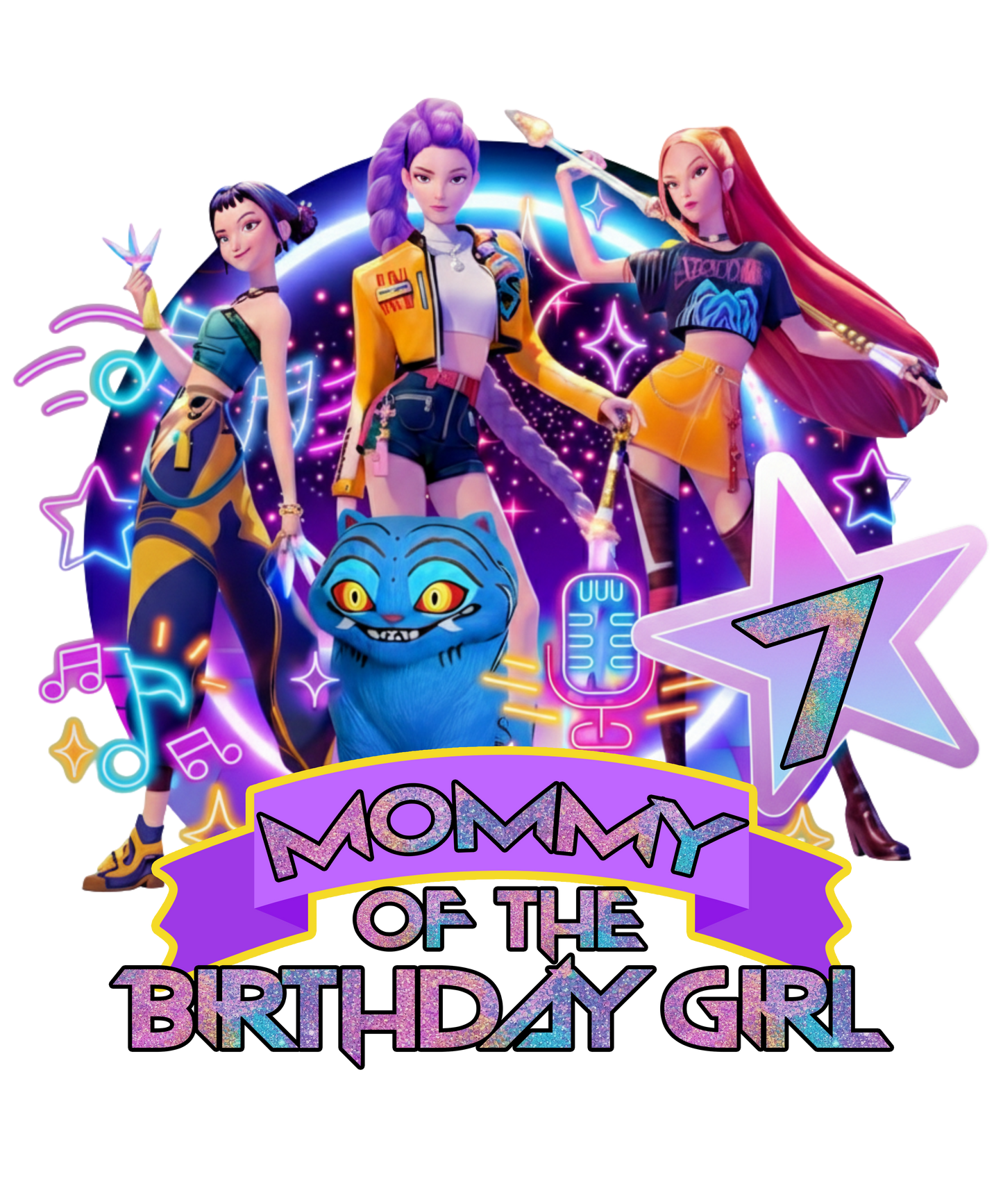 Mommy of the birthday girl  dtf transfer