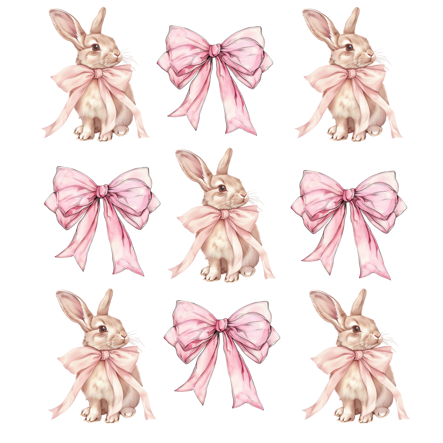 bunny&bows  dtf transfer