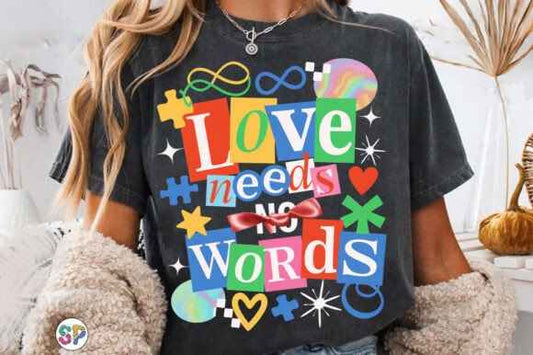 Love has no words dtf transfer