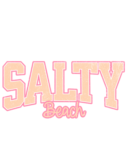 salty beach dtf transfer