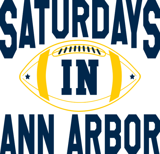 Saturdays in Ann Arbor Dtf transfer