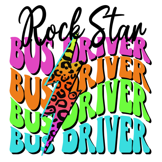Bus driver dtf transfer