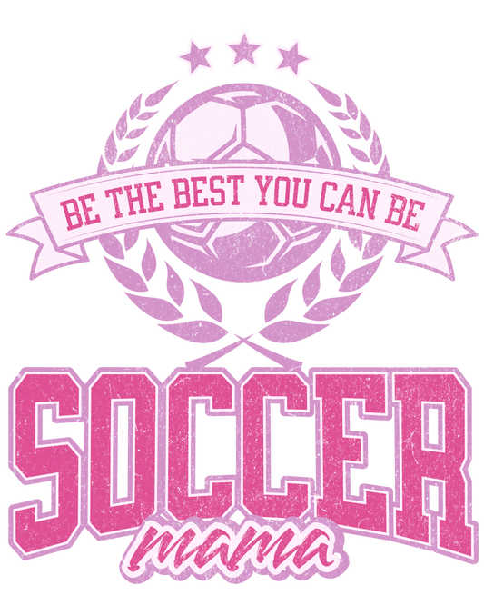 soccer mama pink dtf transfer