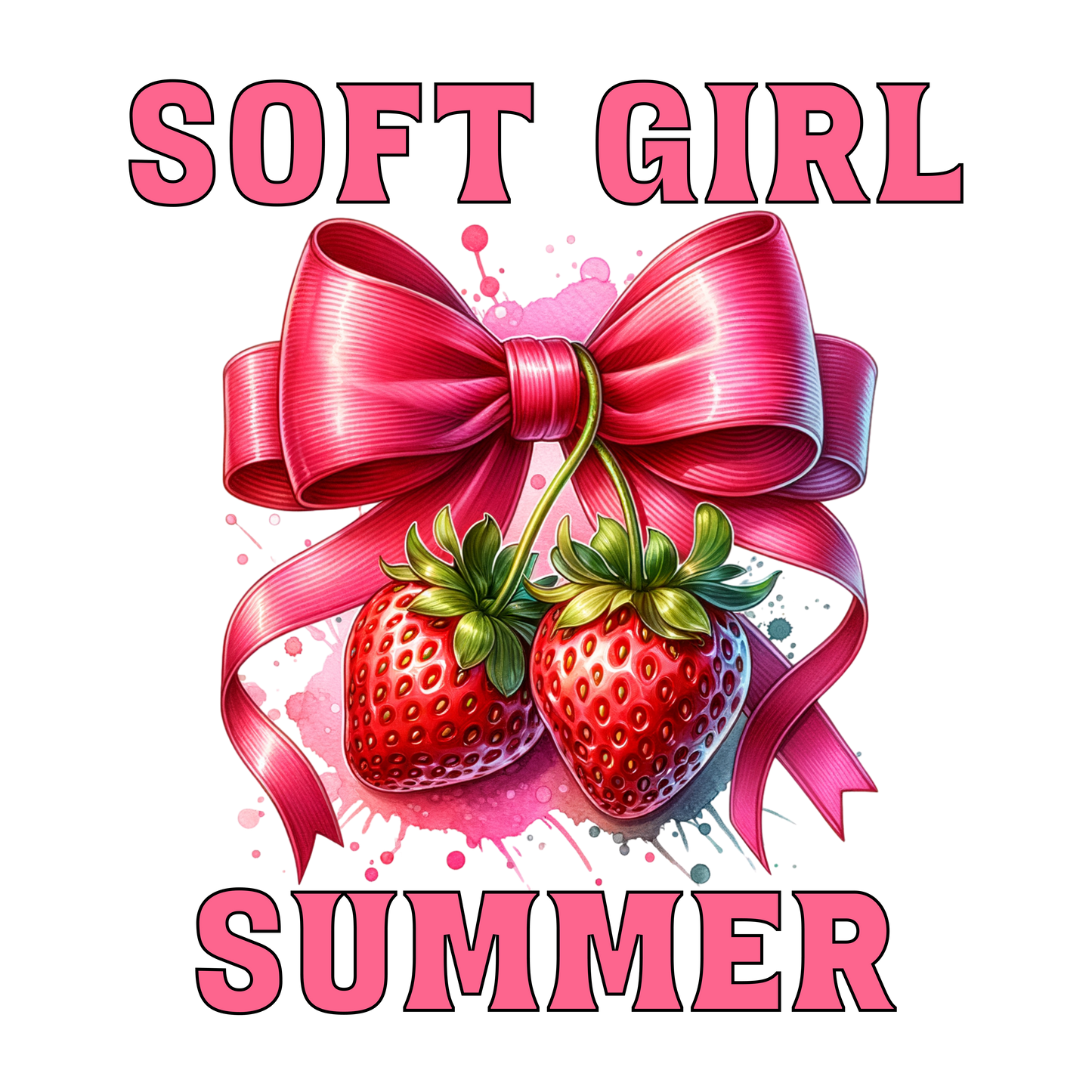 Soft girl summer dtf transfer