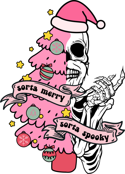 Sorta Merry Sorta Spooky  Christmas DTF Transfer