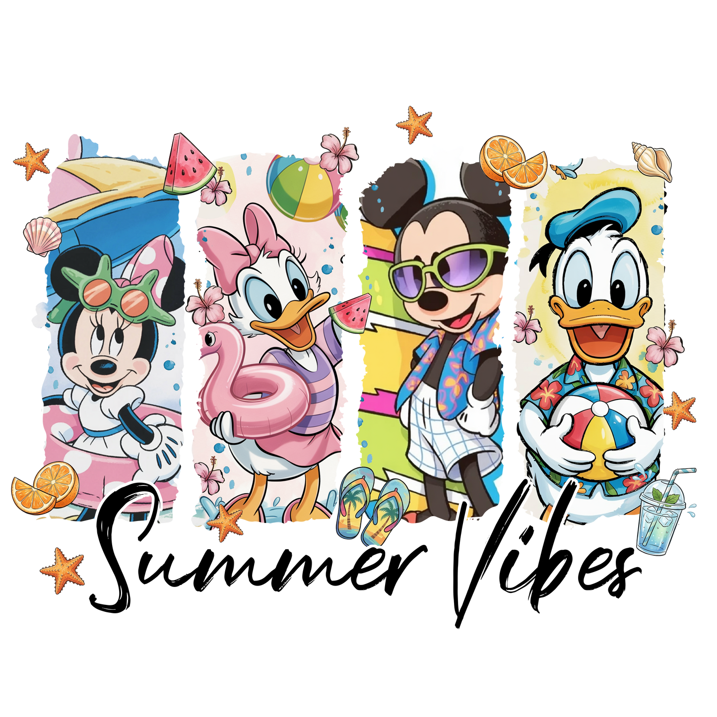 Summer vibes disney dtf transfer