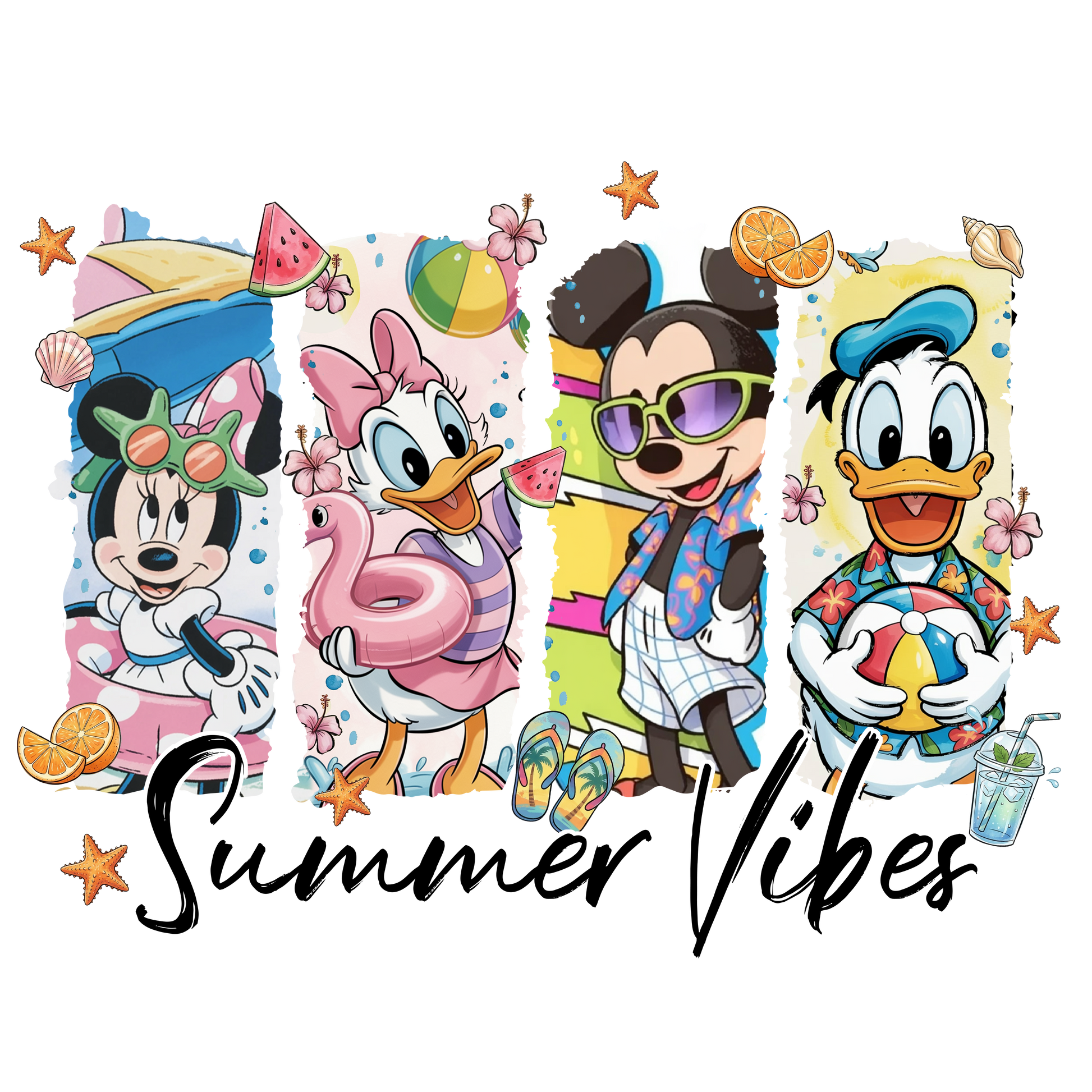Summer vibes disney dtf transfer