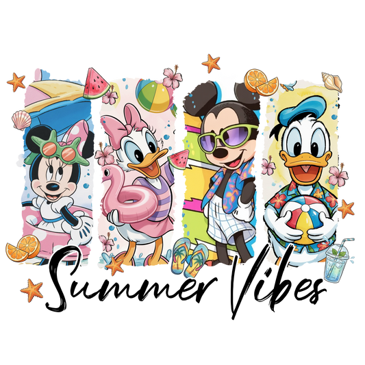 Summer vibes disney dtf transfer