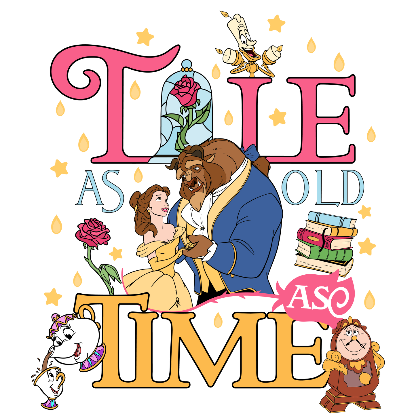 Tale as old as time dtf transfer