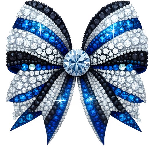 Faux Rhinestone Detroit Bow